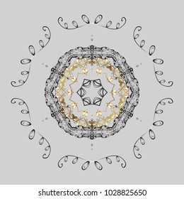 Vector illustration. Vector christmas abstract colorful background with falling snowflake. Winter abstract background. Christmas background with snowflakes.