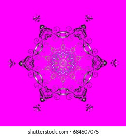 Vector illustration. Vector christmas abstract colorful background with cute snowflake. Christmas background with snowflakes. Winter abstract background.