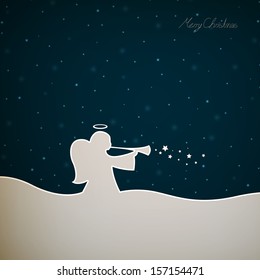 Vector Illustration of a Christmas Angel