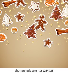 Vector Illustration of a Christmas Background