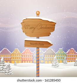 Vector Illustration of a Christmas Background