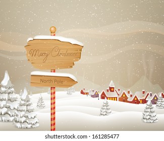 Vector Illustration of a Christmas Background