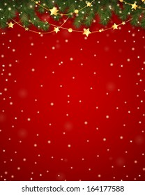 Vector Illustration of a Christmas Background