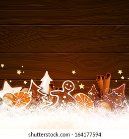 Vector Illustration of a Christmas Background