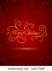 Vector Illustration of a Christmas Background