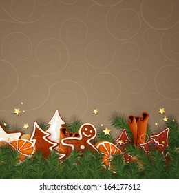 Vector Illustration of a Christmas Background