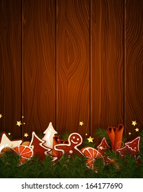 Vector Illustration of a Christmas Background