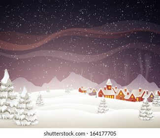 Vector Illustration of a Christmas Background