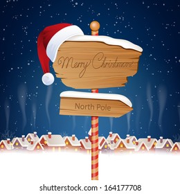 Vector Illustration of a Christmas Background