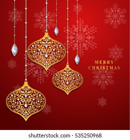 Vector illustration Christmas Background.