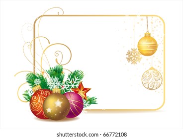 Vektorgrafik auf Weihnachtshintergrund