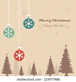 A vector illustration of Christmas background design