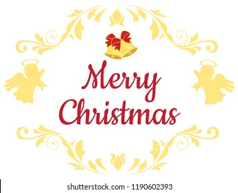 vector illustration of Christmas background. Merry Christmas card.