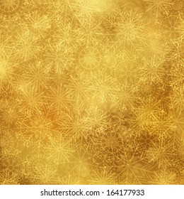 Vector Illustration of a Christmas Background with Snowflakes