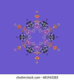 Vector illustration. Christmas background with snowflakes abstract background. Holiday design for Christmas and New Year fashion prints. Background. Snowflakes. Vector illustration.
