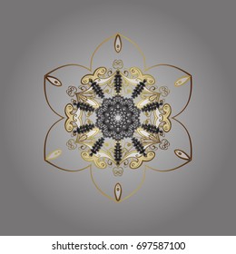 Vector illustration. Christmas background with snowflakes. Vector christmas abstract colorful background with falling snowflake. Winter abstract background.