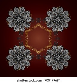 Vector illustration. Christmas background with snowflakes. Winter abstract background. Vector christmas abstract colorful background with cute snowflake.