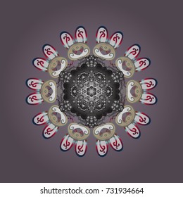 Vector illustration. Christmas background with snowflakes. Vector christmas abstract colorful background with falling snowflake. Winter abstract background.