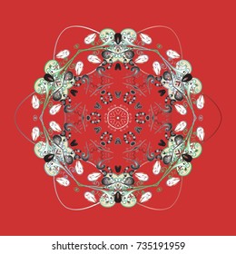 Vector illustration. Christmas background with snowflakes. Vector christmas abstract colorful background with falling snowflake. Winter abstract background.