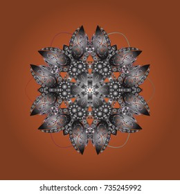 Vector illustration. Christmas background with snowflakes. Winter abstract background. Vector christmas abstract colorful background with cute snowflake.