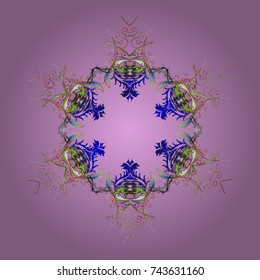 Vector illustration. Christmas background with snowflakes. Vector christmas abstract colorful background with falling snowflake. Winter abstract background.
