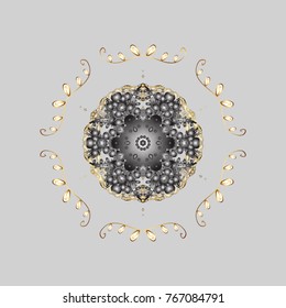 Vector illustration. Christmas background with snowflakes. Winter abstract background. 