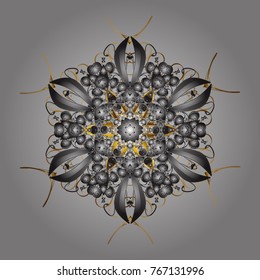 Vector illustration. Christmas background with snowflakes. Vector christmas abstract colorful background with falling snowflake. Winter abstract background.