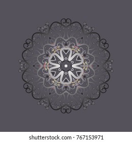 Vector illustration. Christmas background with snowflakes. Vector christmas abstract colorful background with falling snowflake. Winter abstract background.