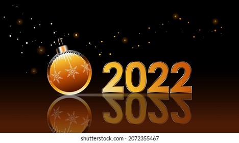 Vector illustration. Christmas background. Christmas tree decoration.