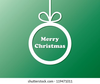Vector illustration of a Christmas ball.
