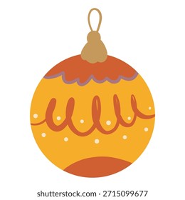 ilustração vetorial de uma bola de natal