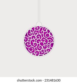 vector illustration of Christmas balls