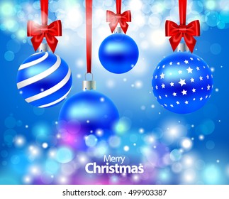 Vector illustration of Christmas balls
