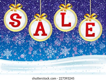 Vector illustration. Christmas banner. 