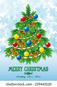 Vector illustration. Christmas banner.