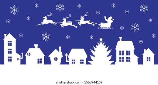 Download Christmas Village Silhouette Images Stock Photos Vectors Shutterstock