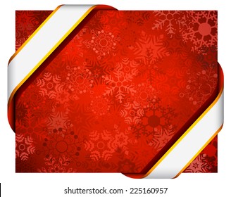 Vector illustration of Christmas banner with space for your text. 