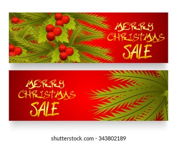 Vector illustration of Christmas Banner/Header.