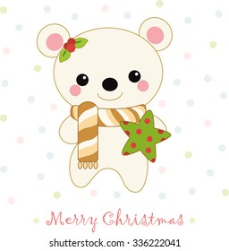 vector illustration Christmas Bears