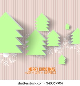 Vector Illustration for Christmas with beautiful Christmas element