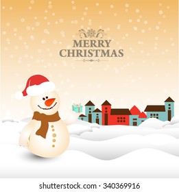 Vector Illustration for Christmas with beautiful Christmas element