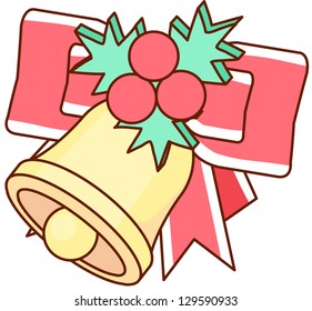 Eine Vektorgrafik der Weihnachtsglocke