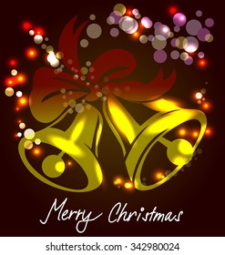 vector illustration of Christmas bells