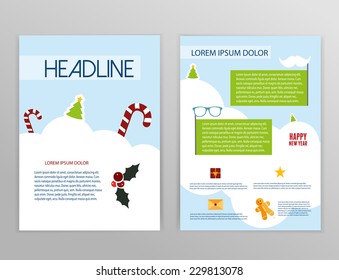 vector illustration Christmas booklet