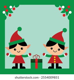 Vector Illustration of Christmas Border