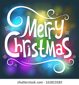 Vector illustration to Christmas with the bright lights