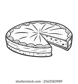 Vector illustration of Christmas Cake. Vector illustration