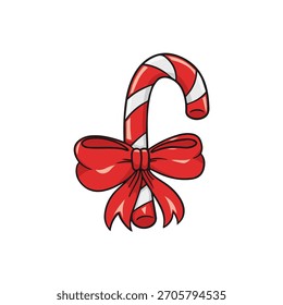 vector illustration of Christmas candy, in various