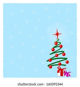 Vector illustration for a Christmas card.