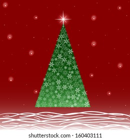 Vector illustration for a Christmas card.